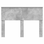 vidaXL Tête de lit Gris béton 135 cm Bois d'ingénierie