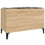 vidaXL Armoire à disques chêne sonoma 74 5x38x48 cm bois d'ingénierie