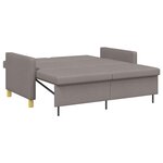 vidaXL Canapé-lit escamotable Taupe 154 x 94 5 x 80 5 cm Tissu