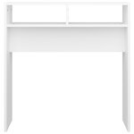 vidaXL Table console blanc 78x30x80 cm bois d'ingénierie