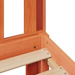 vidaXL Lit bibliothèque sans matelas cire marron 75x190 cm pin massif