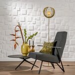 WallArt Panneaux muraux 3D 24 Pièces GA-WA09 carrés