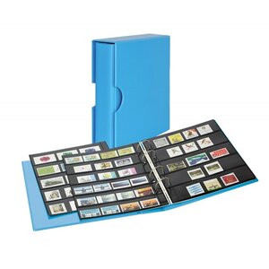 Album Publica M Color Lindner pour timbres-postes. Couleur - Bleu NAUTIC