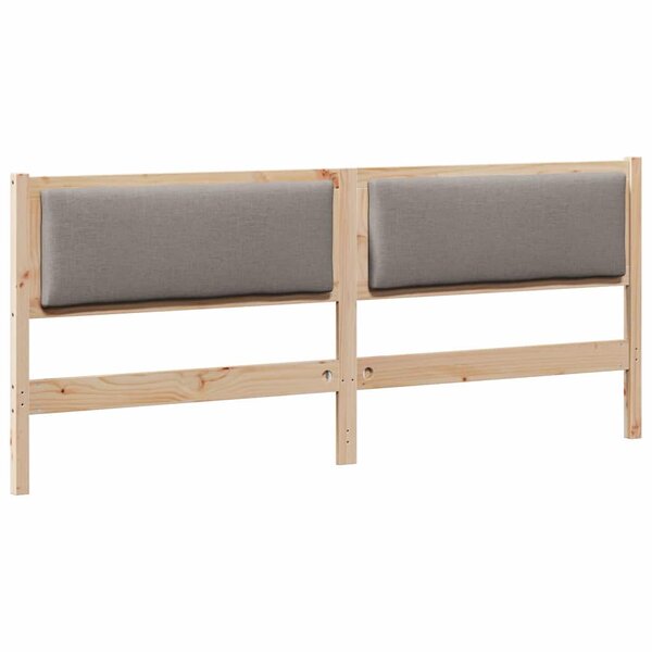 vidaXL Tête de lit Autre Marron 200 cm Bois massif en pin