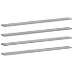 vidaXL Étagères murales 4 Pièces sonoma gris 100x10x1 5cm bois ingénierie