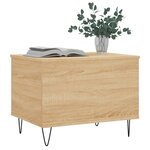 vidaXL Table basse Chêne sonoma 60x44 5x45 cm Bois d'ingénierie