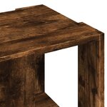 vidaXL Table basse chêne fumé 32x32x30 cm bois d'ingénierie