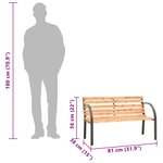 vidaXL Banc de jardin pour enfants 81 cm bois de pin chinois