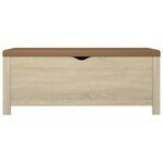 vidaXL Boîte de rangement coussin Chêne sonoma 105x40x45 cm Aggloméré