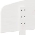 vidaXL Tête de lit blanc 200 cm bois massif de pin
