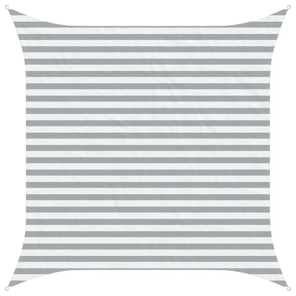 vidaXL Voile d'ombre Gris clair et blanc 3 x 3 m