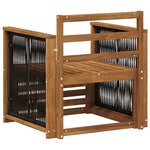 vidaXL Sofa de milieu extérieur Naturel