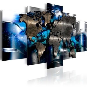 Tableau - with azure accent l x h en cm 100x50