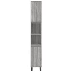 vidaXL Ensemble de meubles de salle de bain 3 Pièces Sonoma gris