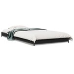 vidaXL Cadre de lit sans matelas noir 75x190 cm