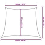 vidaXL Voile d'ombrage 160 g/m² trapèze gris clair 4/5x4 m PEHD