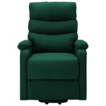vidaXL Fauteuil Vert foncé Tissu