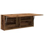 vidaXL Armoire murale de bain vieux bois 100x25x40cm bois d'ingénierie