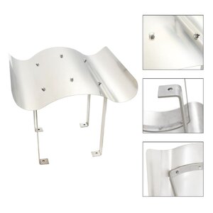 vidaXL Capot de cheminée Acier inoxydable 70 x 70 x 37 cm