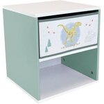 Chevet avec tiroir Dinosaures Jurassic Word 33 x 30 hauteur 36 cm
