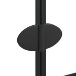 vidaXL Cabine de douche pliable ESG 80x140 cm Noir