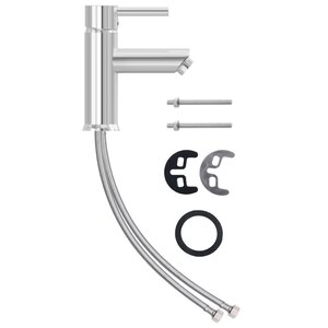 vidaXL Robinet de lavabo de salle de bain Finition chromée 130x176 mm