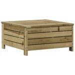 vidaXL Salon de jardin 4 Pièces avec coussins bois de pin imprégné