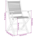 vidaXL Ensemble de bistro 3 Pièces beige polypropylène et bois massif
