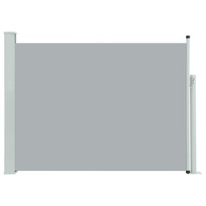 vidaXL Auvent latéral rétractable de patio 120x500 cm Gris
