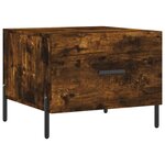 vidaXL Tables basses 2 Pièces chêne fumé 50x50x40 cm bois d'ingénierie