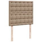 vidaXL Sommier à lattes de lit avec matelas Cappuccino 80x200 cm