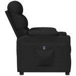 vidaXL Fauteuil inclinable électrique Noir Tissu
