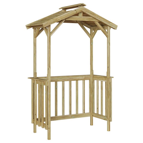 vidaXL Abri BBQ 133 5x63x200 cm en pin traité