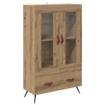 vidaXL Haut Armoire avec tiroir Chêne artisanal 69 5 x 31 x 115 cm