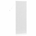 vidaXL Store de Fenêtre avec des rideaux Autre Blanc 80 x 130 cm Aluminium