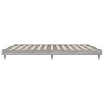 vidaXL Cadre de lit sans matelas sonoma gris 180x200 cm