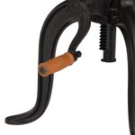 vidaXL Table d'appoint 45x (45-62) cm Bois de manguier massif et fonte