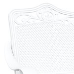 Chaises de jardin vidaXL 2 Pièces en alu moulé blanc