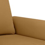 vidaXL Ensemble de canapés 2 Pièces avec coussins Marron Velours