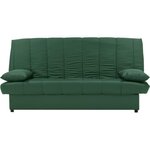 Banquette clic clac 3 places - Tissu 100  coton Vert - 190 x 92 cm - MILA