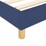 vidaXL Cadre de lit sans matelas bleu 90x200 cm tissu