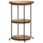 vidaXL Table d'appoint Ø55x83 cm bois de manguier massif