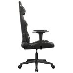 vidaXL Chaise de jeu Noir et camouflage Similicuir