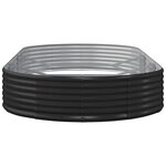 vidaXL Lit surélevé de jardin Acier enduit de poudre Anthracite