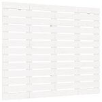 vidaXL Tête de lit murale Blanc 146x3x91 5 cm Bois massif de pin