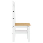 vidaXL Chaises à manger lot de 2 Corona blanc bois massif de pin