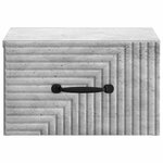 vidaXL Cabinet de chevet mural 2 Pièces Gris béton 34 5 x 33 x 20 cm