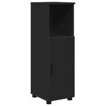 vidaXL Ensemble de mobilier de salle de bain avec tiroir 4 Pièces Noir