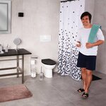 RIDDER Tabouret de salle de bain Trendy transparent