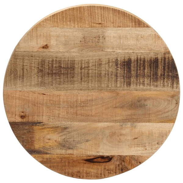 vidaXL Dessus de table Ø 50x2 5 cm rond bois massif de manguier brut